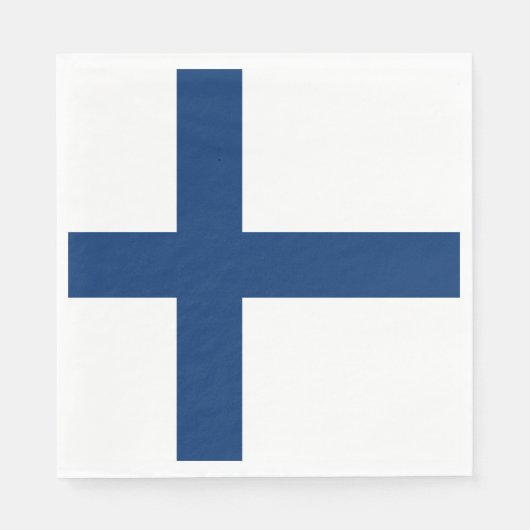 Finland Vlag Servet (Voorkant)