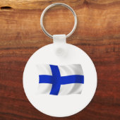 Finland Vlag Sleutelhanger (Voorkant)