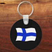 Finland Vlag Sleutelhanger (Voorkant)