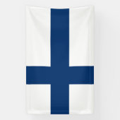 Finland Vlag Spandoek (Verticaal)