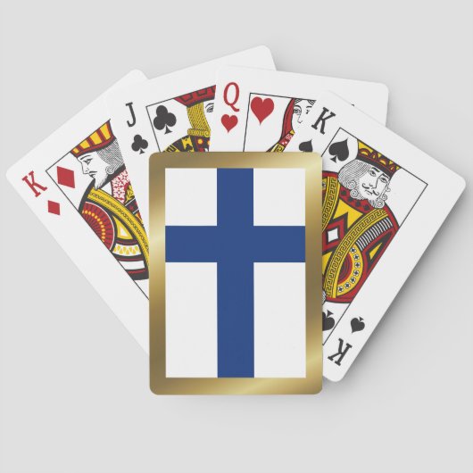 Finland Vlag Speelkaarten (Achterkant)