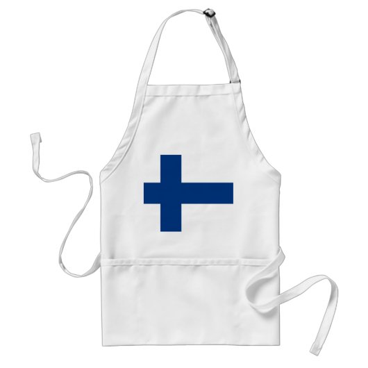 Finland Vlag Standaard Schort (Voorkant)