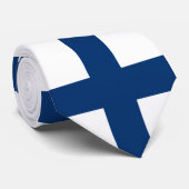 Finland Vlag Stropdas (Opgerold)