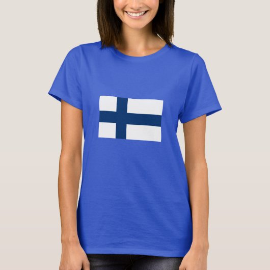 Finland Vlag T-shirt (Voorkant)