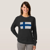 Finland Vlag T-shirt (Voorkant volledig)