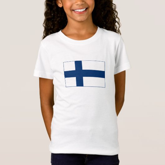 Finland Vlag T-shirt (Voorkant)