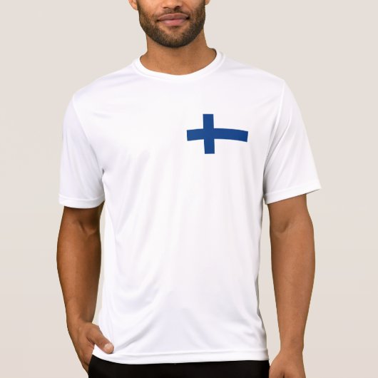 Finland Vlag T-shirt (Voorkant)