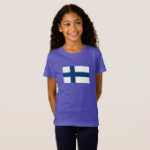 Finland Vlag T-shirt (Voorkant volledig)