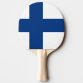 Finland Vlag Tafeltennisbatje (Achterkant)