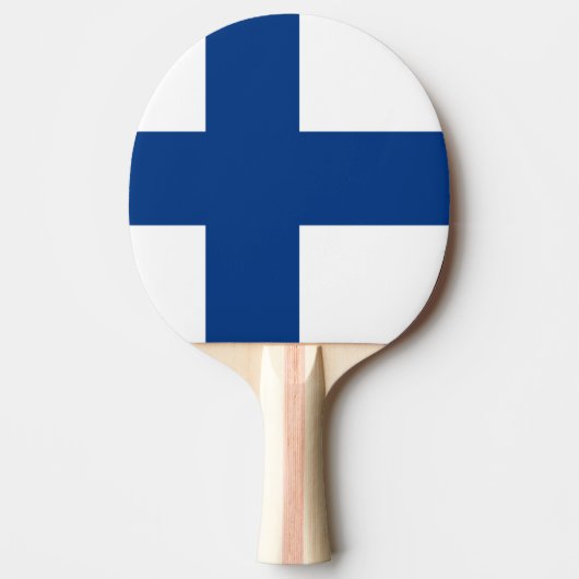 Finland Vlag Tafeltennisbatje (Voorkant)