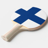 Finland Vlag Tafeltennisbatje (Voorkant Gekanteld)