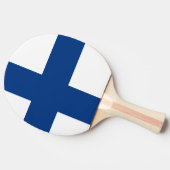 Finland Vlag Tafeltennisbatje (Zijkant)