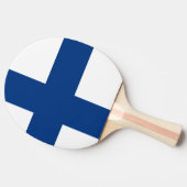 Finland Vlag Tafeltennisbatje (Zijkant)