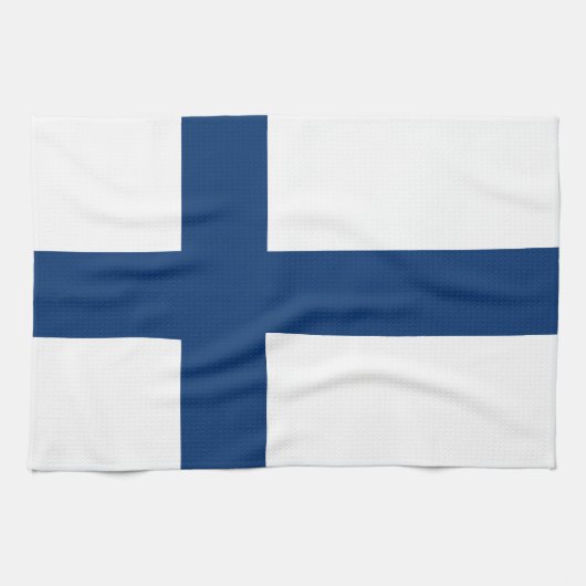 Finland Vlag Theedoek (Horizontaal)