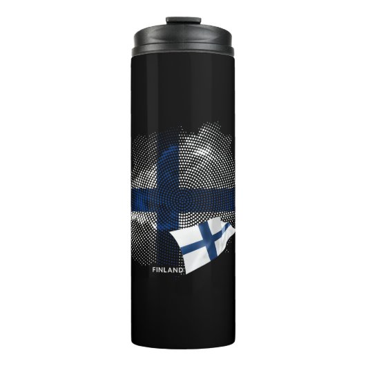 Finland vlag thermosbeker (Voorkant)