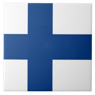 Finland - vlag Tile Tegeltje