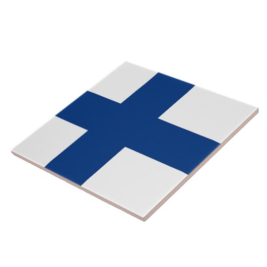 Finland - vlag Tile Tegeltje (Zijkant)