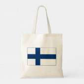 Finland Vlag Tote Bag (Achterkant)