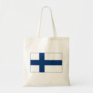 Finland Vlag Tote Bag