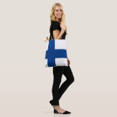 Finland Vlag Tote Bag (Op model)