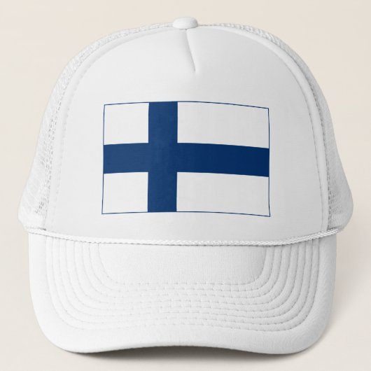 Finland Vlag Trucker Pet (Voorkant)