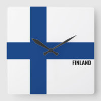 Finland Vlag Verbluffend Patriottisch Plein