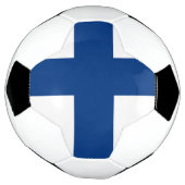 Finland Vlag Voetbal (Gedraaid)
