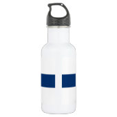 Finland Vlag Waterfles (Achterkant)
