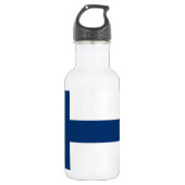 Finland Vlag Waterfles (Voorkant)