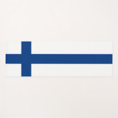Finland Vlag Yogamat (Voorkant (horizontaal))