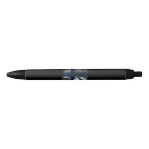 Finland vlag zwarte inkt pen