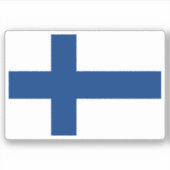 Finland-vlaggen Sticker (Voorkant)