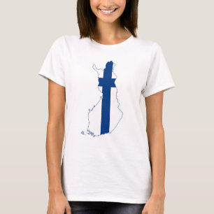 Finland - Vlaggenkaart T-Shirt