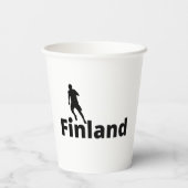 Finland voetbal papieren bekers (Achterkant)