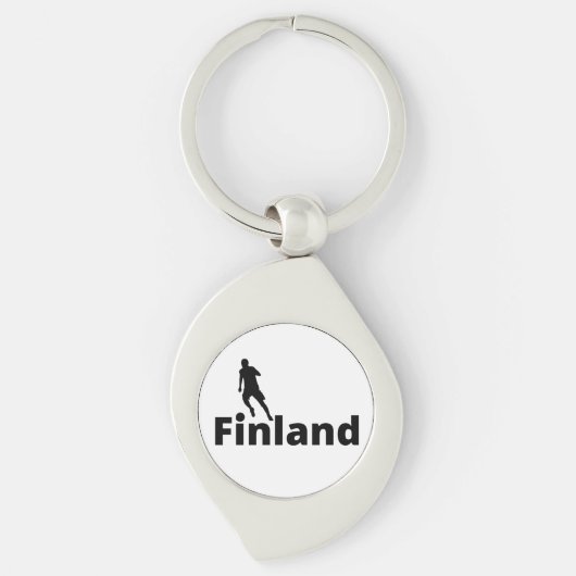 Finland voetbal sleutelhanger (Voorkant)