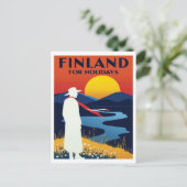 Finland voor vakanties Zomerlandschap Briefkaart (Staand voorkant)