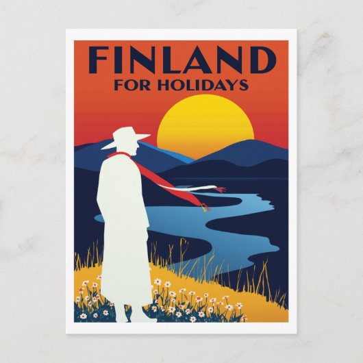 Finland voor vakanties Zomerlandschap Briefkaart (Voorkant)