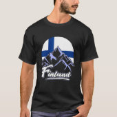 Finland voor Vrouwen Lapp Finlandia Mannen Sisu La T-shirt (Voorkant)