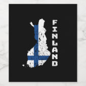 Finland Wijn Etiket (Enkel label)