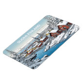 Finland Winter Illustratie Magneet (Linkerzijde)