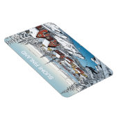 Finland Winter Illustratie Magneet (Rechterzijde)
