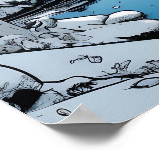 Finland Winter Illustratie Poster (Hoek)