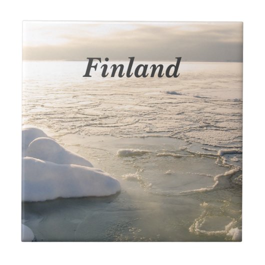 Finland Winter Tegeltje (Voorkant)