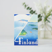 Finland, Zomer en Winter, Briefkaart (Staand voorkant)
