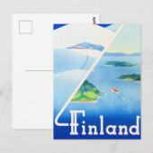 Finland, Zomer en Winter, Briefkaart (Voorkant / Achterkant)