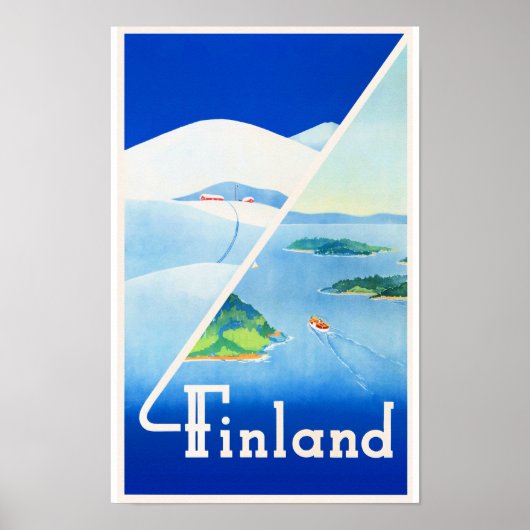 Finland, Zomer en Winter, Poster (Voorkant)