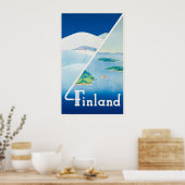 Finland: zomer en winter poster (Keuken)