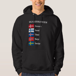 Finland Zweden Noorwegen Svergie Suomi IJsland Sca Hoodie