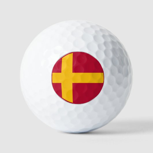 Finland Zweedse Vlag Golfballen (Voorkant)