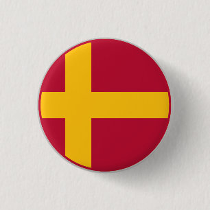 Finland Zweedse Vlag Ronde Button 3,2 Cm